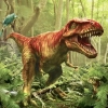 Тиранозавр Рекс в лесной чаще 