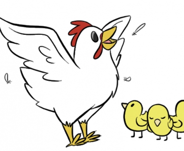Курица и цыплята