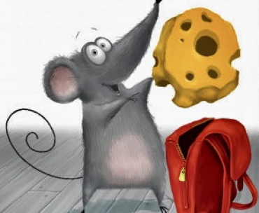 Мышонок Сырник с кусочком сыра
